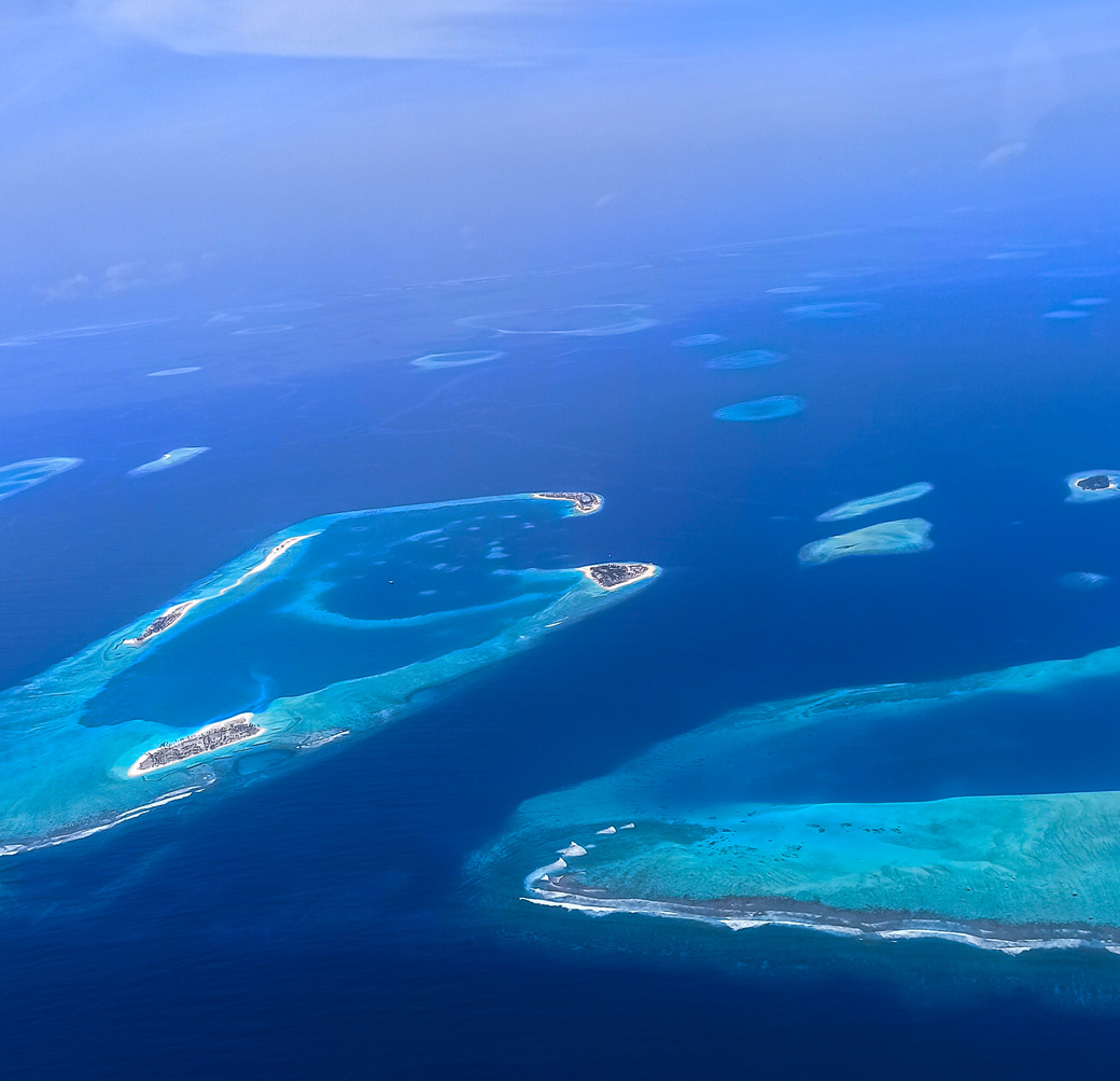Pictures of the Maldives from the top