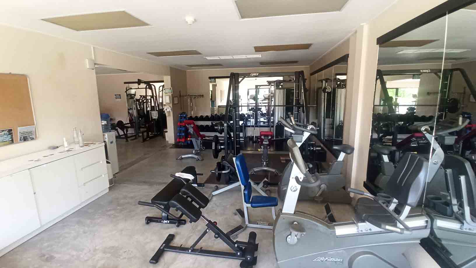 Gym on a resort in Maldives