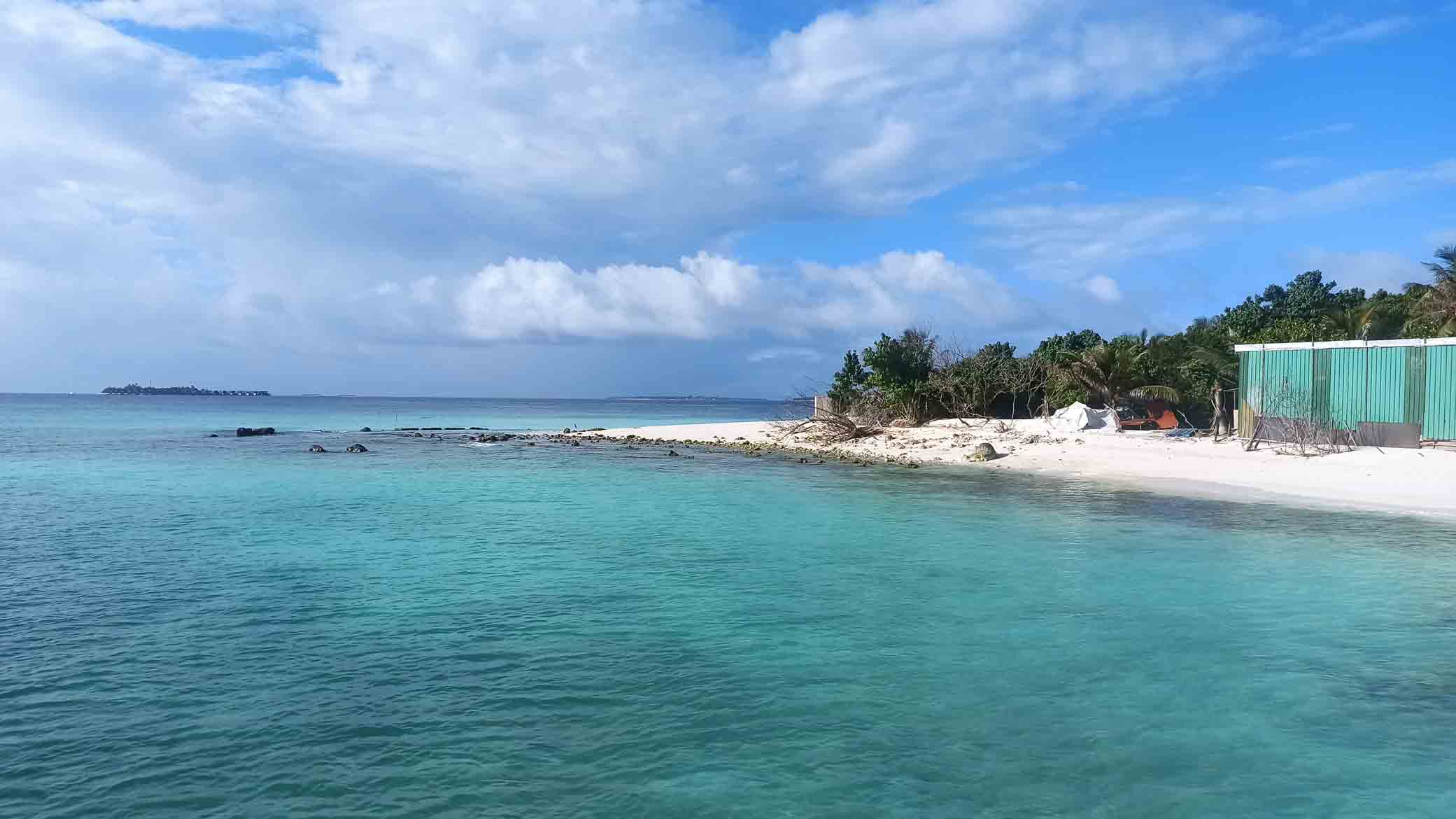 clear water on a resort in Maldives